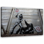 L&otilde;uenditr&uuml;kk Banksy Street Art Graffiti 60x40 hall v&auml;rv
