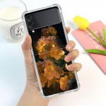 Liblikas Lilled Luksuslik &Uuml;mbris Samsung Galaxy Z Flip 3 4 5g jaoks Funda Z Flip3 L&auml;bipaistev PC K&otilde;va P&otilde;rutuskindel Tagumine Telefoni Coque Kest Samsung Z Flip 5G