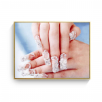 HAOCHU P&otilde;hjamaade tr&uuml;kised ja plakatid Naine V&auml;rvikas isiksus Nail Art Juuksed Moodne Ilusalong Pood Seinakaunistus L&otilde;uendimaalingud 21X30cm No Frame