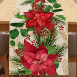 J&otilde;ulupleed Vanamehe kaunistus Linane laualipp j&otilde;ulut&auml;ht Koduk&ouml;&ouml;k S&ouml;&ouml;gitoa kaunistus siseruumides &otilde;ues peotarbed 150x33cm59x13inch