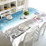 Armas lumememme laudlina H&auml;id j&otilde;ule ja aastat saastumisvastane ristk&uuml;likukujuline laudlina pulmakaunistustarvikud 40x70cm15x27inch