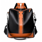 Multifunktsionaalne pritsmevastane suure mahutavusega seljakott naiste disainiga kaubam&auml;rgiga seljakott t&uuml;drukutele koolikott Uus kvaliteetne nahast kotipakk must