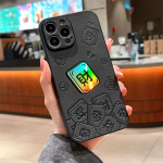 Luksuslik laser-astronauti telefoni&uuml;mbris iPhone'ile 14 13 12 11 Pro Max 7 8 Plus X Xs XR Max Skin Feel PU-nahast p&otilde;rkeraua &uuml;mbris, kate t&auml;ielik objektiivi kaitse iPhone 14 Pro Max