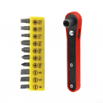 Mutriv&otilde;ti Kruvikeeraja 1tk/komplekt Ergonoomika K&auml;epide K&auml;sit&ouml;&ouml;riistad Plastist punane/must With Screwdriver Bits