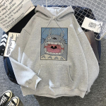 Jaapani anime multifilm Totoro Hoodie Naiste Kawaii Pusad Miyazaki Hayao Studio Ghibli Harajuku Hallid Pusad Unisex Pusa XL