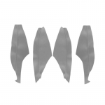 4tk autostiilis mikrokiust nahast ukse k&auml;etoe paneeli kattekleebis Toyotale must