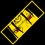 Holograafilised Anime Kleepsud Itachi Sharingan Vin&uuml;&uuml;lkleebis Veekindel Auto Tarvikud Kingitus Anime F&auml;nnile Kleebis Aknale 50cm x 20cm kollane