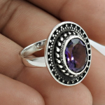 Tahke 925 sterlingh&otilde;bedast lihvitud l&otilde;ikega amet&uuml;stist v&auml;&auml;riskivist k&auml;sitsi valmistatud disaineri Bohemian s&otilde;rmuse ehted 6