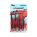 Zman Soft Lure SwimmerZ 4 tolli 4 / pakk Red Shad (6336)