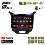 9-tolline Androidi autostereo raadio Chevrolet Cruze 2015-2018 multimeediumipleieri jaoksDVD k&otilde;larid peakomplekti heli WIFI 1+16 GB