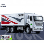 1/32 veoautod, veoautod, m&auml;nguasjad, valguse ja heliga tagasit&otilde;mmatav valuauto, avatud uks lastele kingitus 1/32-22x7.9x6.7cm valge