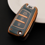 Moodne TPU auto v&otilde;tme&uuml;mbrise kate KIA Sportage Rio 3 Soul Optima Ceed Pro K5 K2 Pride jaoks Hyundai i20 i30 ix20 ix25 ix35 Elantra Accent jaoks sinine