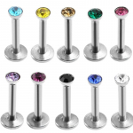 RUI RUI YU 10 tk Multi Colors H&uuml;poallergeenne roostevabast terasest Labret huuler&otilde;ngaste komplekt Tragus Helix Earring Stud