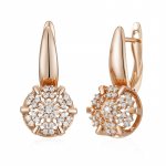 Kinel Natural Zircon Full Pave inglise k&otilde;rvar&otilde;ngad naistele Classic Rose Gold Color Luksuslikud ehted