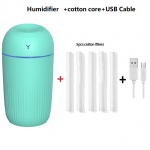 Kaasaskantav 420 ml &otilde;huniisutaja Aroma Oil Humidificador koduseks auto USB USB Cool Mist pihusti v&auml;rvilise pehme &ouml;&ouml;valgusega puhastiga roheline
