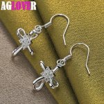 925 Sterling Silver Cross AAA tsirkoonist k&otilde;rvar&otilde;nga ehe 1.90*1.80vm