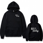 Hoodie vabaaja dressipluus pikkade varrukatega kapuuts Pullover Dressipluus Boss Lady Print Hoodie Dressipluus lahtised topsid &uuml;ler&otilde;ivad S