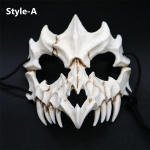 Uus Halloweeni Cosplay vaigumask Dragon God Mask keskkonnas&otilde;bralik loomateemaline peoloomade pealuu mask E