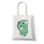 Kawaii Rula Konna Dinosaurus Ostukott Korduvkasutatav L&otilde;uendist Ostukott Kandekott K&auml;ekott Naised Naine Puuvillane Riie &Otilde;lakott 24*26cm