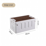 V&auml;ljas kokkupandav hoiukast, suur teisaldatav, mahub istuma Paks matkaauto/k&ouml;&ouml;gi hoiukast Matkaauto varupanipaik 35L White