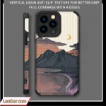 Vertikaalne teraline nahk stiilne lossiga maalitud moodne pehme silikoonist telefoni&uuml;mbrise tagakaas koos kaamera objektiiviga t&auml;ieliku kaitsega iPhone 7