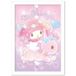 Sanrio Shining My Melody 108-osaline pusleraami pakett, &uuml;ks ese, &uuml;ks ese, pusle, lastem&auml;ngud, &otilde;petlikud m&auml;nguasjad white