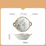 Kahek&otilde;rvaline supikauss Jaapani kauss majapidamistarbeks m&otilde;eldud retro nuudlikauss Rameni keraamiline suur supikauss lauan&otilde;ud