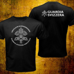 Haruldane Vatikani Guardia Svizzera &Scaron;veitsi kaardiv&auml;gi Rooma katoliku paavsti turvalisuse T-s&auml;rk S