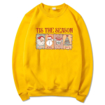 Unisex Kapuutsiga S&auml;rkRetro Tis The Season S&auml;rk Tarot Vintage J&otilde;uluvana Esteetiline Kapuutsiga S&auml;rk Groovy J&otilde;ulus&auml;rk S&uuml;gis Talv Trendikad Topid L brown