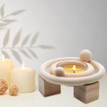 Puidust k&uuml;&uuml;nlahoidja, k&uuml;&uuml;nlajalg, keskosa tassialus laua s&uuml;nnip&auml;evapeoks