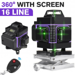 IP54 4500 mAh 2/3/4D lasertaseme roheline joon, automaatne isetasanduv 360 horisontaalne vertikaalne rist &Uuml;liv&otilde;imas 8/12/16 rida lasertasandid 2D 8 Lines without Screen