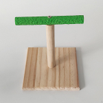 Lindude ahvena tugilaud &otilde;rred Seisvad pulgad Puidust puur M&auml;nguasja j&otilde;usaali m&auml;nguv&auml;ljak