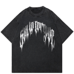 2024 Streetwear Graffiti Letter Graphic Unisex T-s&auml;rk S must