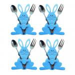 Lihav&otilde;ttej&auml;nku noa- ja kahvlihoidja 4tk/komplekt Lihav&otilde;ttej&auml;nese s&ouml;&ouml;giriistade kotid Lauan&otilde;ud Korraldaja Lauakaunistused Peotarbed