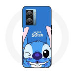 Coque Realme V23 stitch cute ohana stitch bleu front bleu
