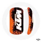 Juhtmeta hiir KTM logo valge oranž taust