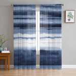 V&auml;rv Lilla Roheline Vertikaalne V&auml;rviriba Magamistuba L&auml;bipaistvad &Otilde;hukesed Kardinad P&uuml;hade Dekoratsioon Akna Voile T&uuml;llkardin 135W x 114H(cm) gray