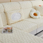 Jacquard paksud diivanikatted Luksuslik pehme diivan istmepadja kate Elastne &uuml;hev&auml;rviline diivani diivanikott Elutoa L-kujuline pestav Back cushion(S)