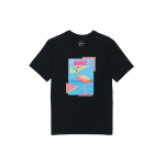 Nike Flamingomustriga graafiline spordis&auml;rk Meeste Topid Must DD1283-010 L