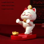 Hiina stiilis armsad Lucky Cat Resin lauaarvuti mobiiltelefoni klambrid Lucky kaunistused
