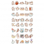 40 tk / komplekt Cartoon Moth kleebis Isekleepuv veekindel PVC DIY telefoni kattetass Pagasi rula s&uuml;learvuti v&auml;ljal&otilde;igete albumi grafiti kleebiste komplekt 1 Set