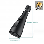 Universaalne 360&deg; p&ouml;&ouml;ratav k&ouml;&ouml;gisegisti pikendus aeraator plastikust pritsmefilter k&ouml;&ouml;gi kraanikausi segisti mullitusotsik h&otilde;be