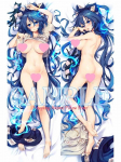 Dakimakura Anime Padi Mokous Rinnad J&otilde;ulud 2-poolne Tr&uuml;kitud Padjap&uuml;&uuml;r Kallistatav Kehapadi 40x120cm Peach Skin