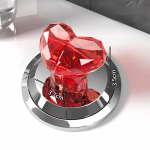 L&auml;bipaistev s&uuml;damekujuline WC-nupp, loominguline multifunktsionaalne WC-paagi nupp, loputus- ja t&otilde;stekaanega abivahend punane