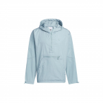 Adidas Originals Trefoil Solid p&auml;ikesekaitsega sportlik kapuutsiga jope Meeste &uuml;ler&otilde;ivad helehall HM8045 M