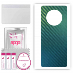 apgo Protective Skin Sticker for the back compatible with Cubot Max 3, Wrap Film, Foil, Vinyl - Pattern Carbon Chameleon CAKA1