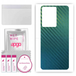 apgo Protective Skin Sticker for the back compatible with Vivo V27 Pro, Wrap Film, Foil, Vinyl - Pattern Carbon Chameleon CAKA1