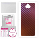 apgo skin sticker film foil vinyl for the BACK compatible with Sony Xperia 10, scratch-resistant, easy to install - Carbon Chameleon CAKA5