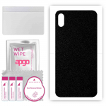 apgo Protective Skin Sticker for the back compatible with Apple iPhone XS Max, Wrap Film, Foil, Vinyl - Pattern Matte Black