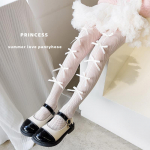 1 paar suvised liibuvad lastele, t&uuml;drukutele, armsad printsess Bowknot stiilis sukkp&uuml;ksid lastele &otilde;hukesed pehmed hingavad v&otilde;rksukk S valge